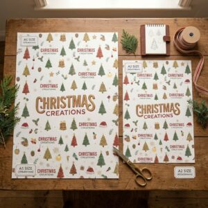 A1 and A2 custom printed wrapping paper