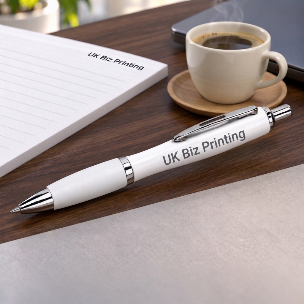 White Grip Pen